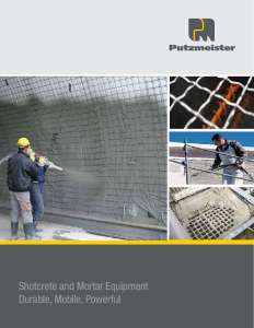 Shotcrete and Mortar Brochure US