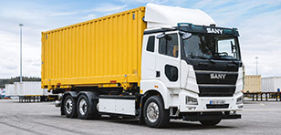 New SANY e363 6x2 electric chassis