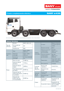 SANY e-Truck e435 Gen2 Ficha técnica ES