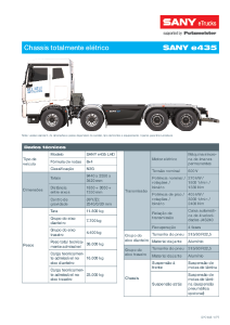 SANY e-Truck e435 Gen2 Ficha técnica PT